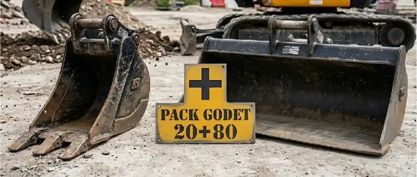 Pack godets 20+80cm