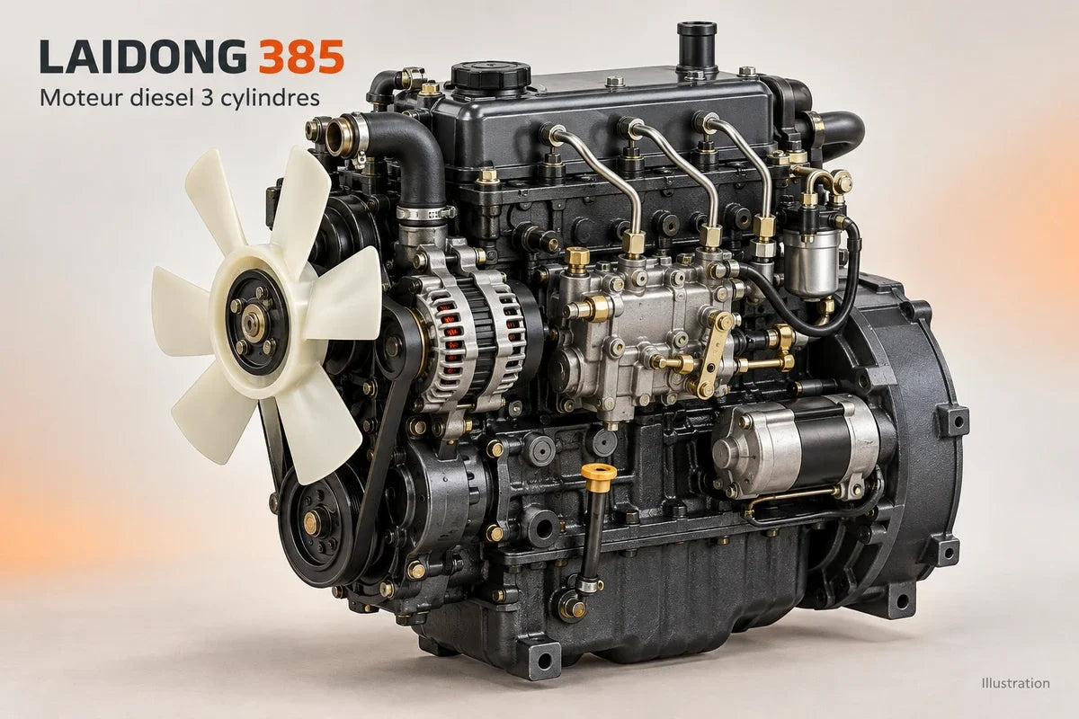 Moteur Laidong 385 : fiabilité, entretien et comparaison avec Kubota
