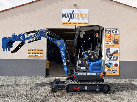 Mini-pelle rippa r18 chez Maxitrack-France