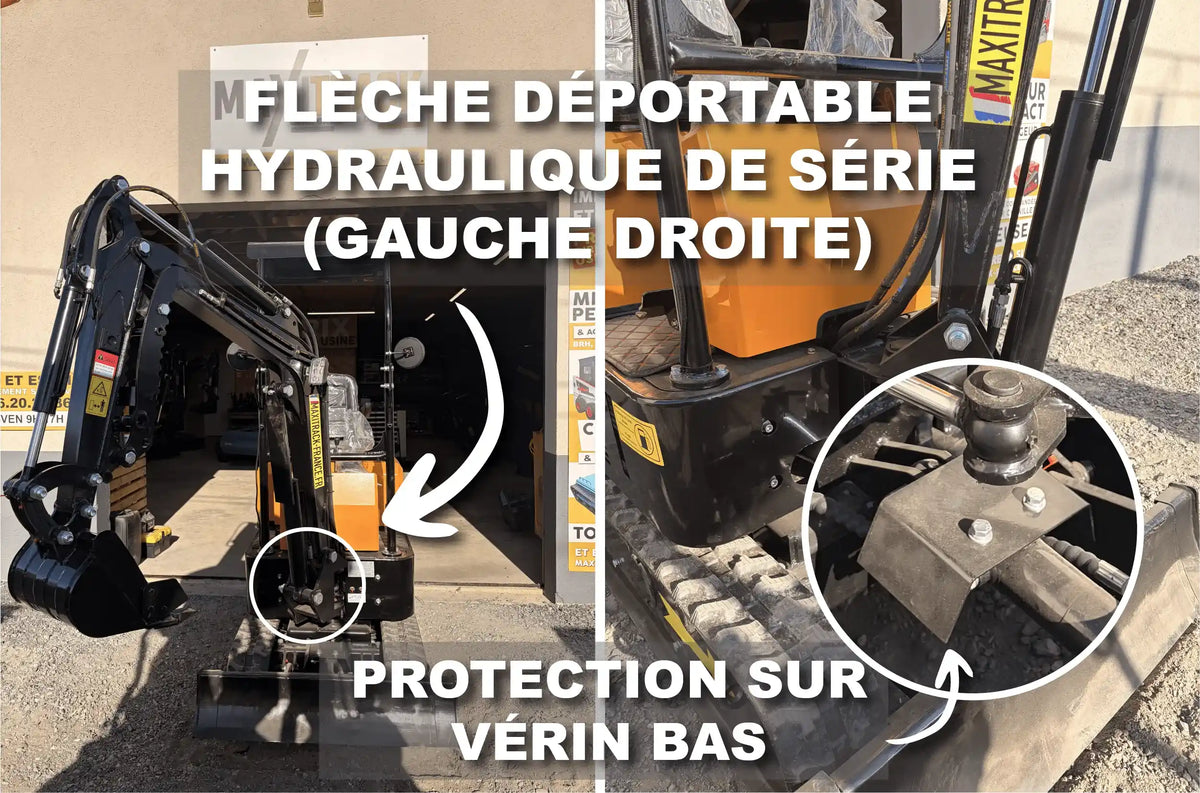 flèche déportable maxitrack mini pelle
