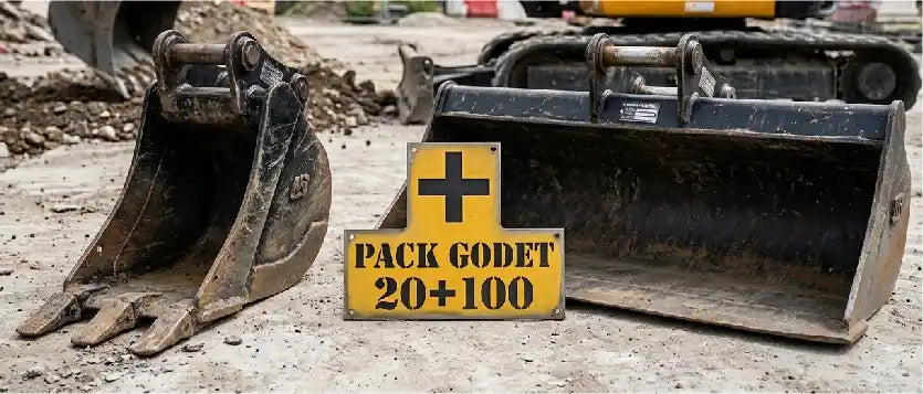 Pack godets 20+100cm