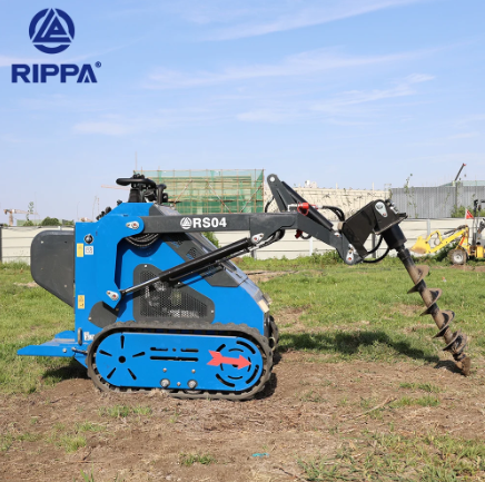 tarière sur mini chargeur rippa