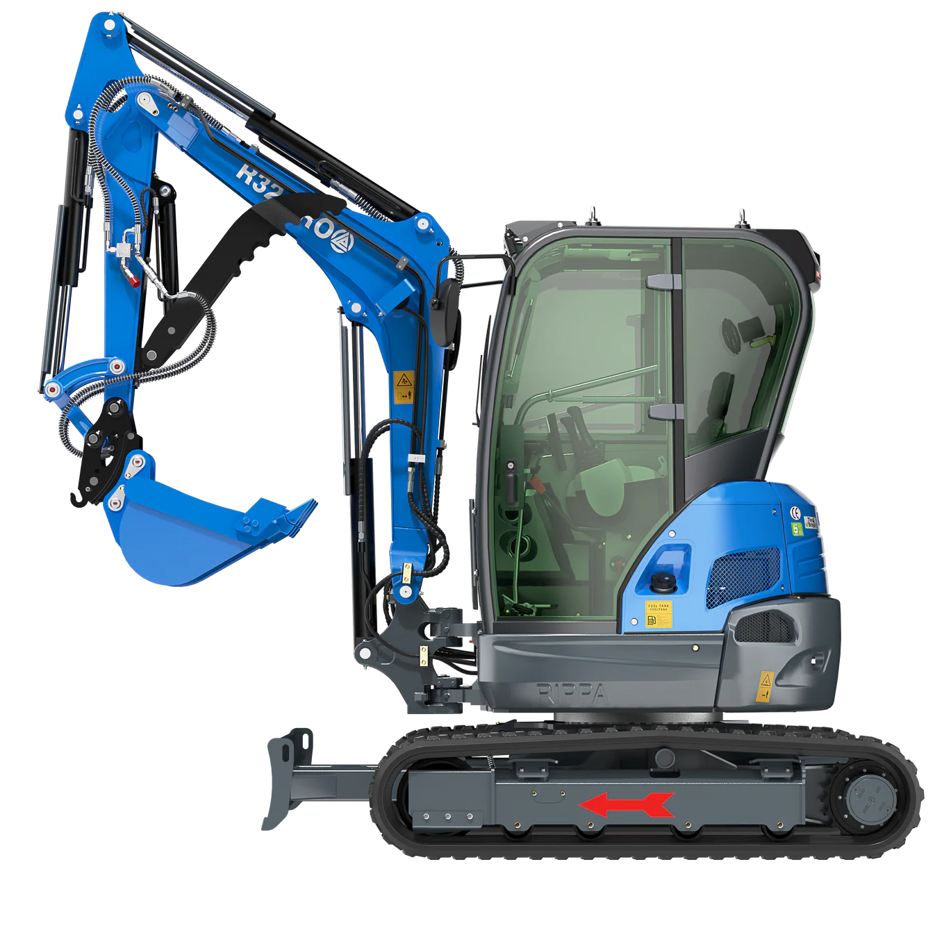 vue de côté cabine rippa r 32